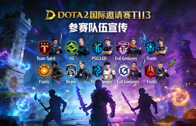 DOTA2国际邀请赛TI13参赛队伍宣传图
